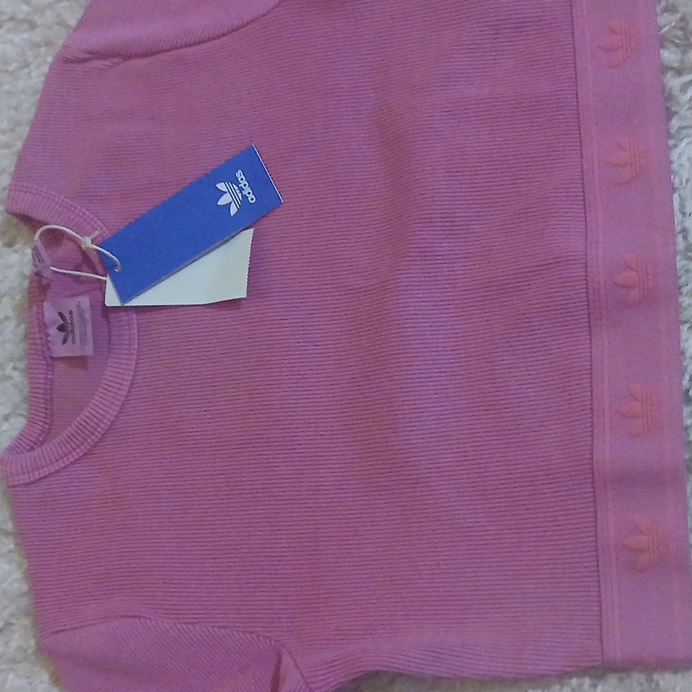 Adidas Ribbed Crop Top - Picture 4 of 8